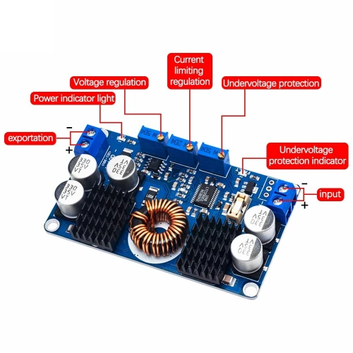 arduino - LTC3780 RÉGULATEUR ABAISSEUR / ÉLÉVATEUR RÉGLABLE AUTOMATIQUE 80W, 10A , 5-32VDC,1-30VDC
