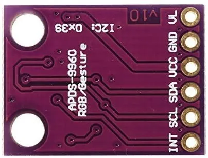 Arduino - APDS9960 Détecteur de proximité et de geste sans contact, (RGB)