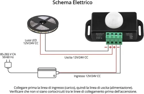 Arduino - Detecteur de presence temporisé 1 à 10mn – 12/24Vdc – 8A