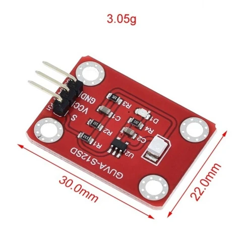 GUVA-S12SD CAPTEUR ULTRAVIOLET SOLAIRE ARDUINO RASPBERRY