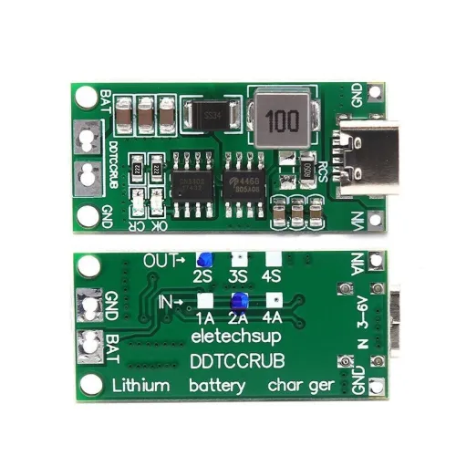 Multi-Cell 2S 3S 4S Type-C à 8.4V 12.6V 16.8V LiPo Polymer Li-Ion ARDUINO