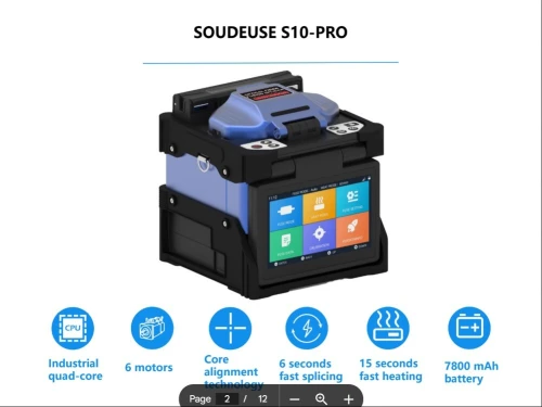 SOUDEUSE  fibre optique S-10 PRO  Product