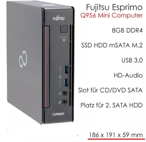Fujitsu Esprimo Q956 mini pc / cpu G4400T