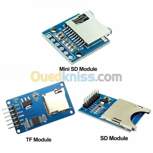 Arduino - différents types adaptateur de carte MicroSD.