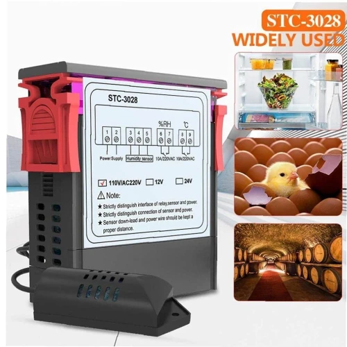 Contrôleur De Température Et Humidité Stc-3028 arduino