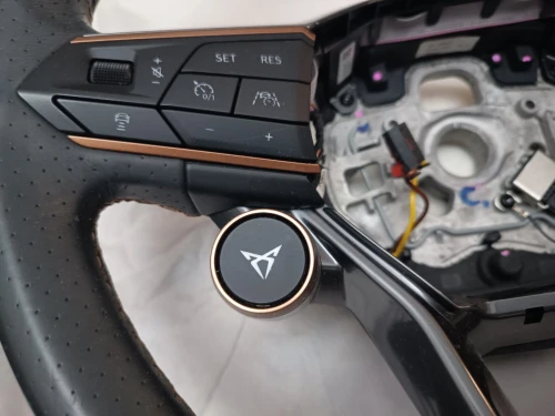 Volant Cupra et visière rétroviseur latéral