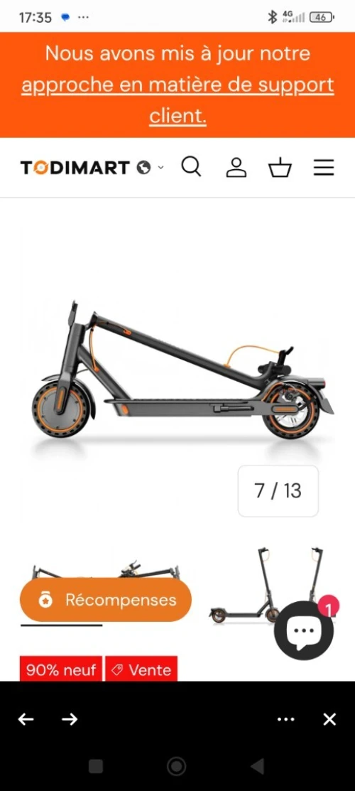 Trottinette électrique todimart