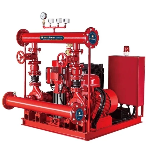 Station incendie avec motopompe diesel et kit de protection contre les incendies