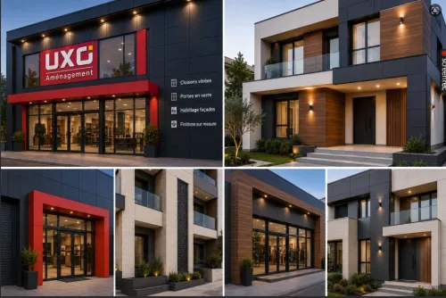 Habillage de façades commerciales et résidentielles