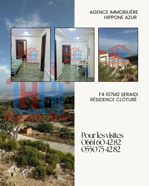 Vente Appartement F4 Annaba Seraidi