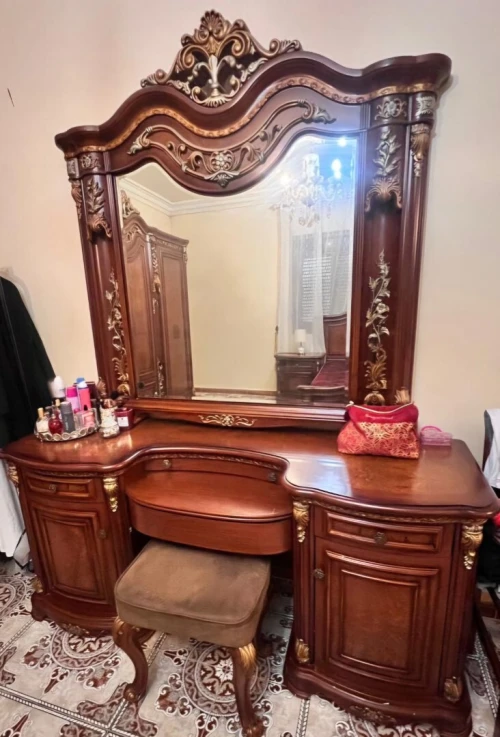 Chambre à coucher royale italienne, bois hetre 