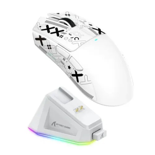 ATTACK SHARK X11- SOURIS FILAIRE & SANS FIL - BLUETOOTH - 5 BOUTONS - 22000 DPI - 1KHZ - RGB