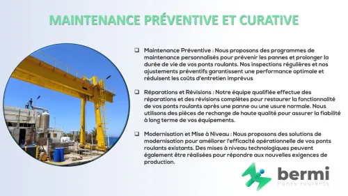Fourniture, Pose et Maintenance des Ponts Roulants