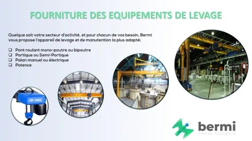 Fourniture, Pose et Maintenance des Ponts Roulants