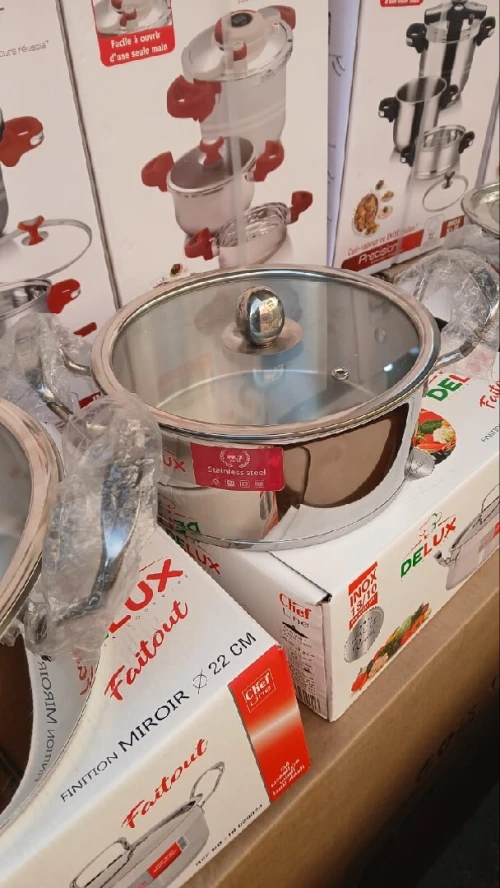 Série marmitte inox Delux 3 pièces 