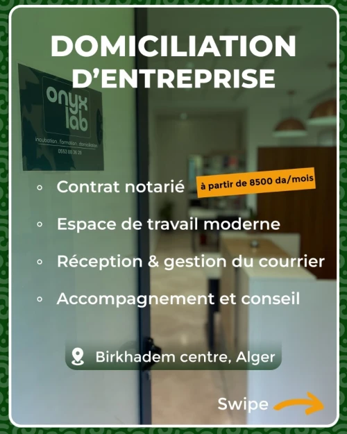 Domiciliation et Création d'entreprise