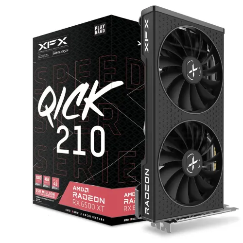 CARTE GRAPHIQUE XFX QICK210 AMD RADEON RX6500 XT 4G GDDR6