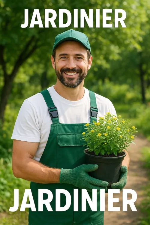 Jardinier pour le jardinage et le nettoyage 