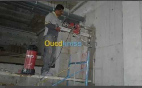 Carrotage et sciage, demolition, fixation chimique 