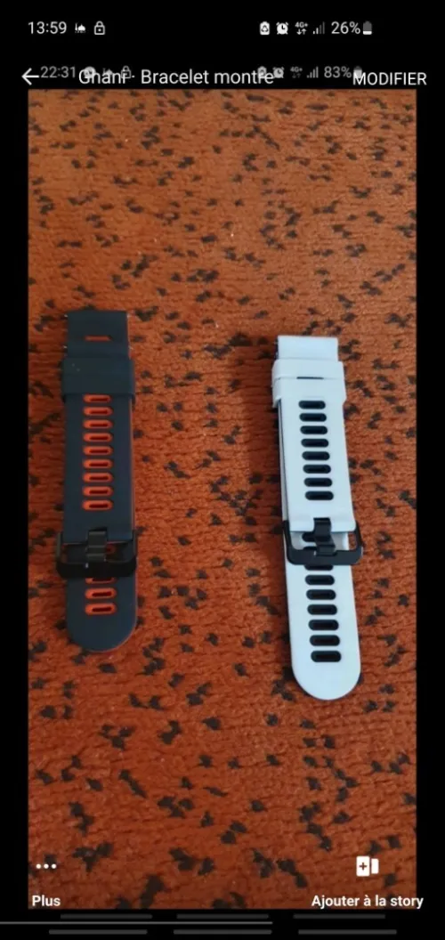 Bracelet nato et cuir 