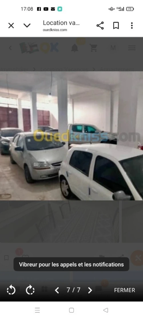 Location Appartement Niveau de villa F2 F3 Mostaganem Mostaganem