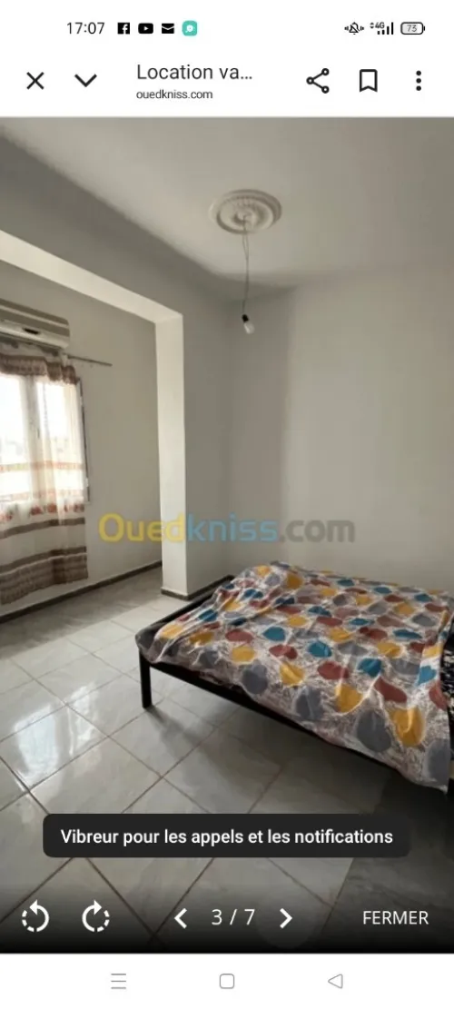 Location Appartement Niveau de villa F2 F3 Mostaganem Mostaganem