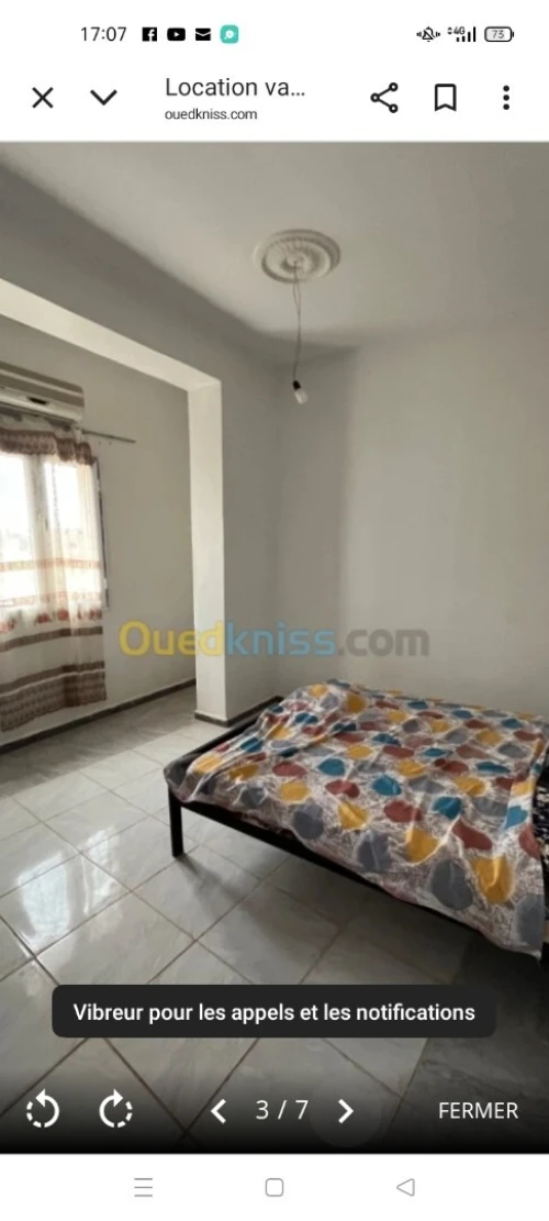 Location Appartement Niveau de villa F2 F3 Mostaganem Mostaganem