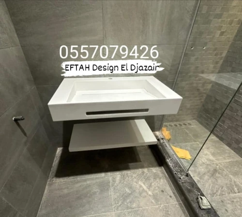 Lavabo sur mesure en Corian