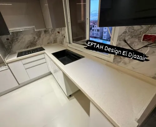 Plan de travail cuisine en Corian سطح مطبخ