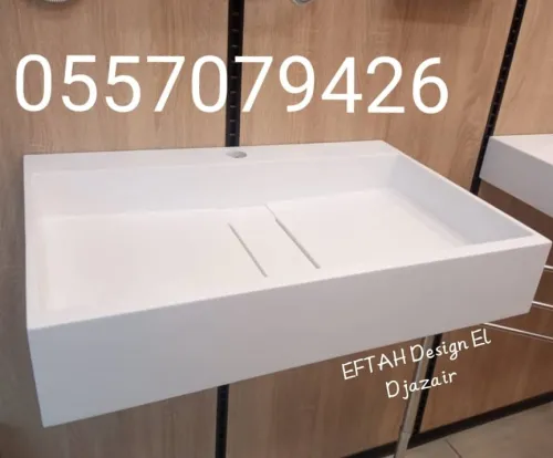 Lavabo sur mesure en Corian