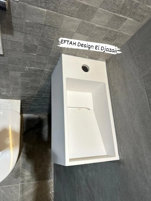 Lave mains sur mesure en Corian