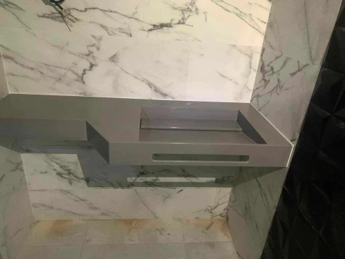lavabo en solid surface CORIAN sur-mesure 