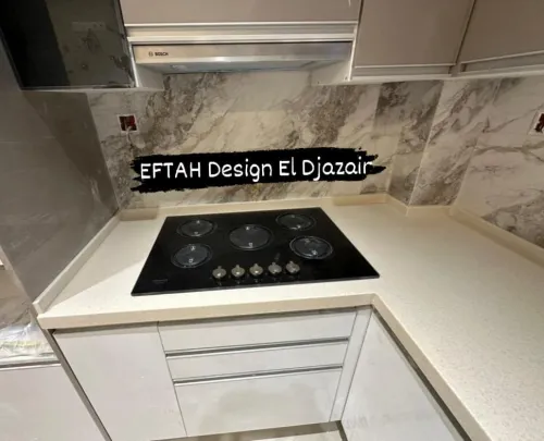 Plan de travail cuisine en Corian سطح مطبخ
