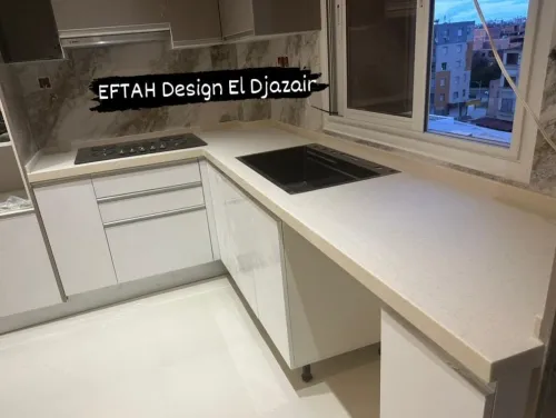 Plan de travail cuisine en Corian سطح مطبخ