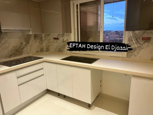 Plan de travail cuisine en Corian سطح مطبخ