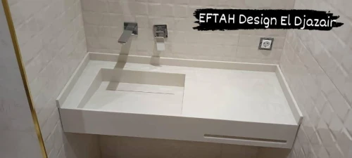 Lavabo sur mesure en Corian