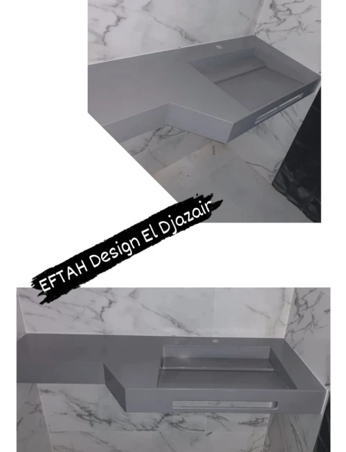 Lave mains sur mesure en CORIAN