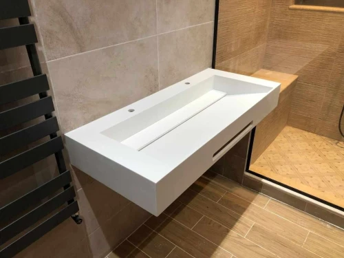 lavabo en solid surface CORIAN sur-mesure 