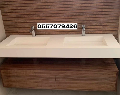 Double vasque sur mesure en CORIAN