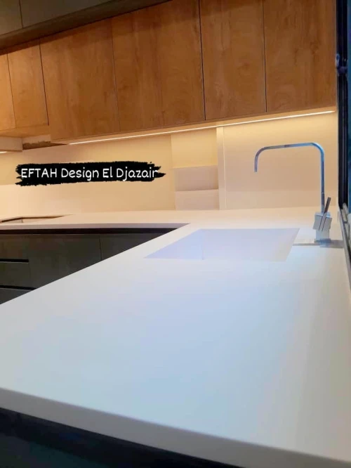 Plan de travail cuisine en Corian