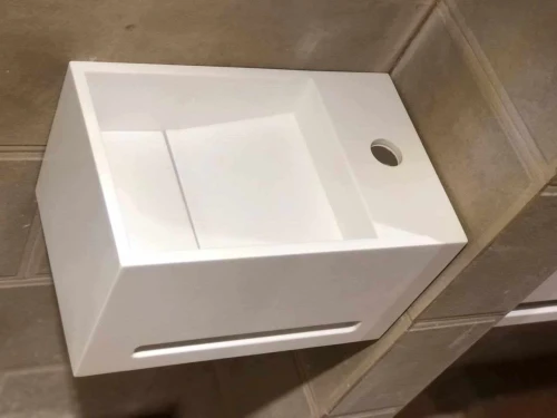 Lave mains sur mesure en CORIAN