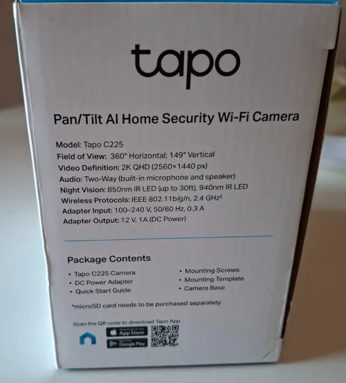 TP-link - Tapo Caméra sans fil - C225 - 2k