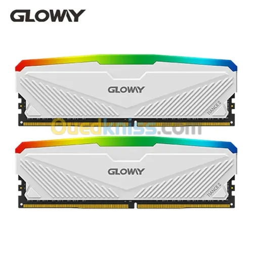 RAM DDR4 GLOWAY 2X8GB 3600 MHZ WHITE RGB