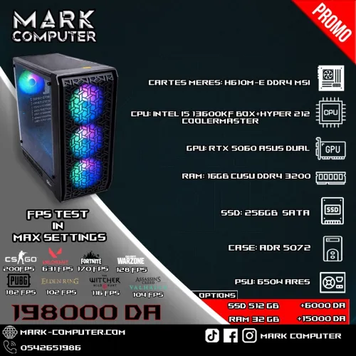 I5 13600KF +RTX 5060 8GB ASUS DUAL