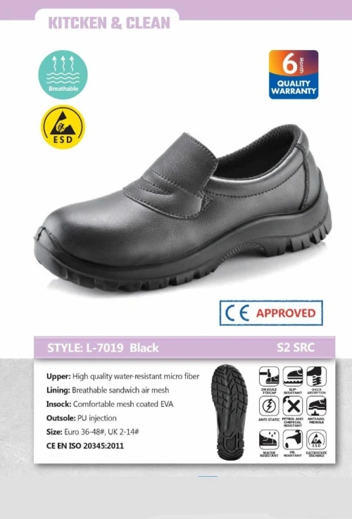Chaussure et sabots de sécurité avec embout 