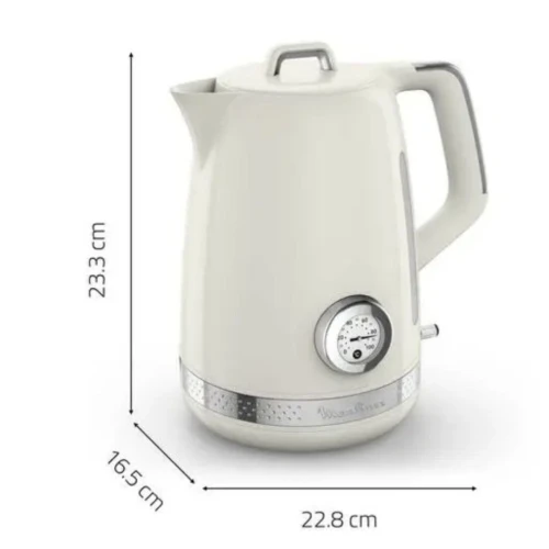 Bouilloire Électrique Moulinex Soleil+ Sans Fil 1.7L 2400W Contrôle de Température - غلاية