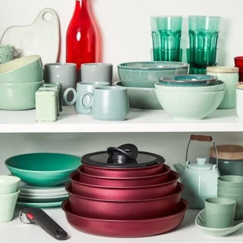 Batterie De Cuisine TEFAL 8 pièces à poignée amovible - Poêle et Casseroles et Accessoires