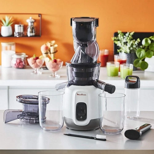 Centrifugeuse Extracteur De Jus Moulinex 200W Avec 2 Récipients 800mL et Gourde 600mL - عصارة