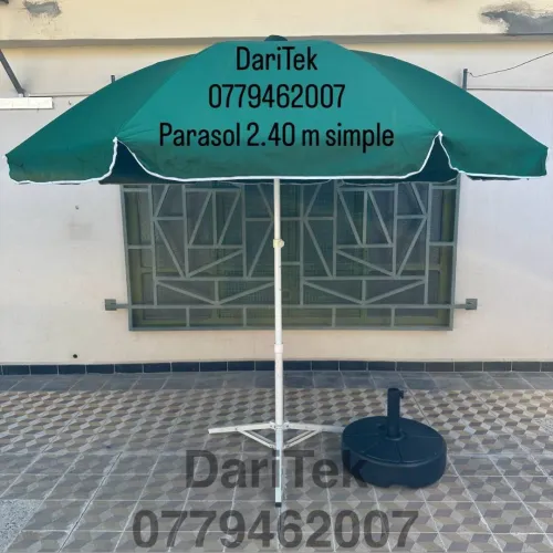 Parasol 2.40m Grande simple de plage Solide - مظلة بحر باراسول