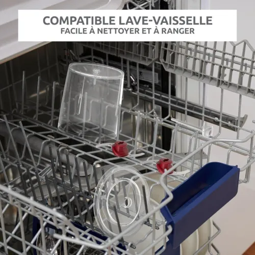 Mini Hachoir Electrique Moulinex 3 En 1 - 500W 6 Lames 500 ML - Multi Moulinette Made in France